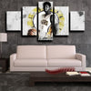 wall canvas 5 piece art prints Indiana Pacers Paul George Room decor-1228 (1)