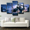 wall canvas 5 piece art prints League Legends Diana decor picture-1200(3)