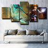 wall canvas 5 piece art prints League Of Legends Janna decor picture-1200 (3)