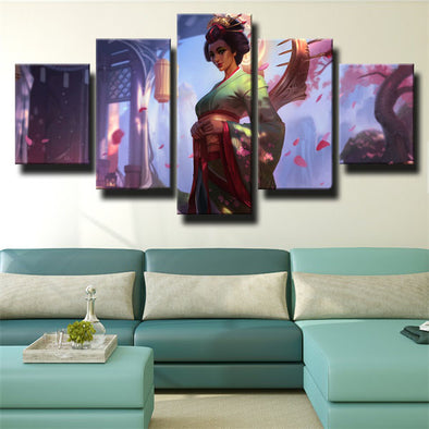 wall canvas 5 piece art prints League Of Legends Karma decor picture-1200 (1)