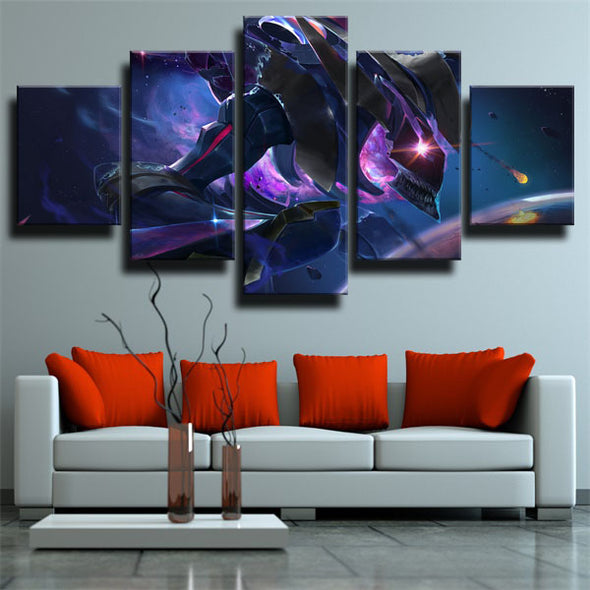 wall canvas 5 piece art prints League Of Legends Kha'zix decor picture-1200 (2)