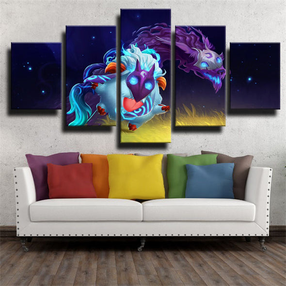 wall canvas 5 piece art prints League Of Legends Kindred decor picture-1200 (3)