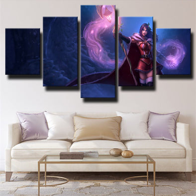 wall canvas 5 piece art prints League Of Legends LeBlanc decor picture-1200 (1)
