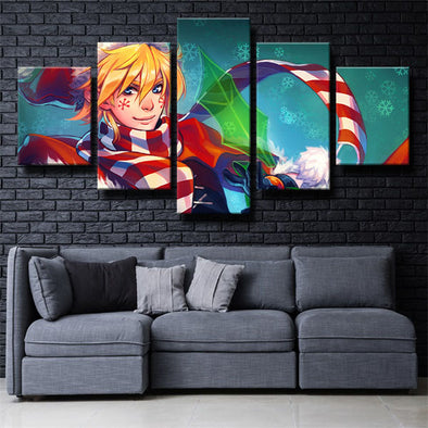 wall canvas 5 piece art prints  League of Legends Ezreal decor picture-1200 (1)