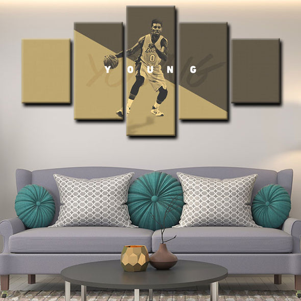  wall canvas 5 piece art prints Nick Young decor picture1212 (2)