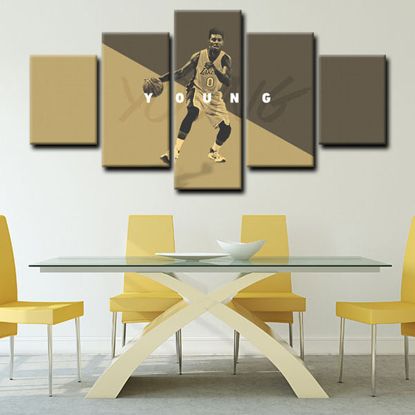  wall canvas 5 piece art prints Nick Young decor picture1212 (4)