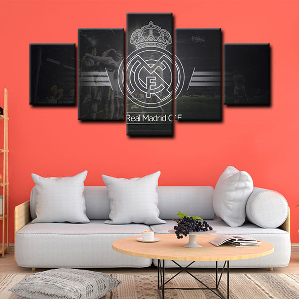 wall canvas 5 piece art prints Real Madrid CF decor picture1212 (2)