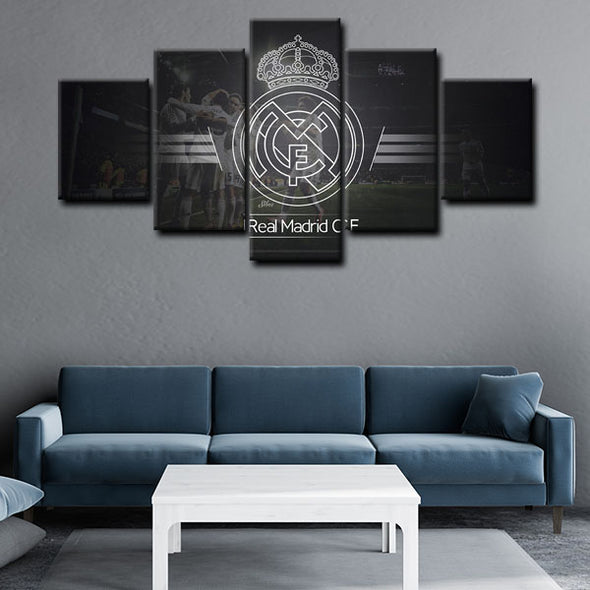 wall canvas 5 piece art prints Real Madrid CF decor picture1212 (4)
