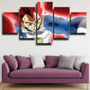 wall canvas 5 piece art prints dragon ball red Vegeta decor picture-2027 (2)