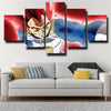 wall canvas 5 piece art prints dragon ball red Vegeta decor picture-2027 (3)